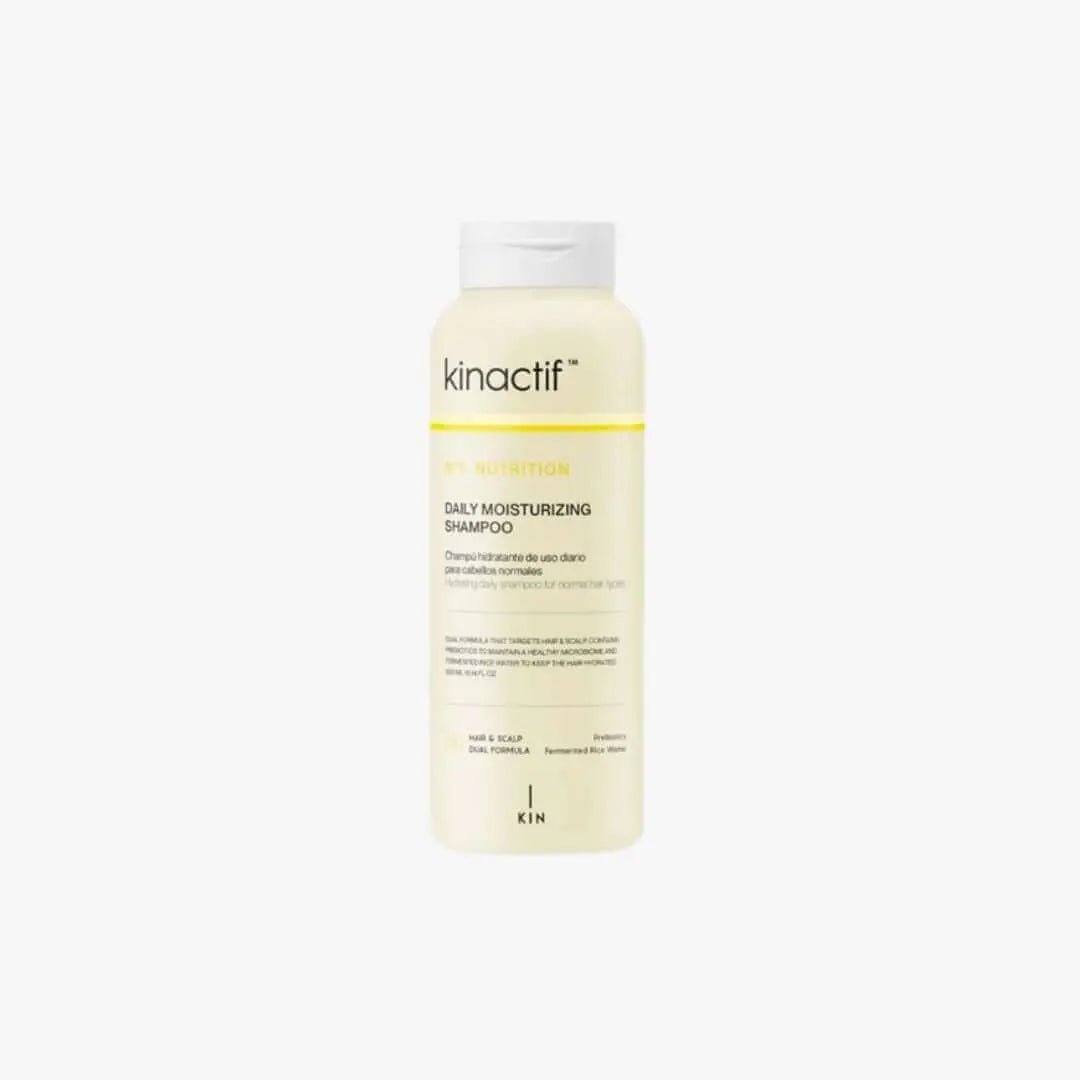Kinactif Daily Moisturizing Shampoo for dry and damaged hair, providing hydration and nourishment.