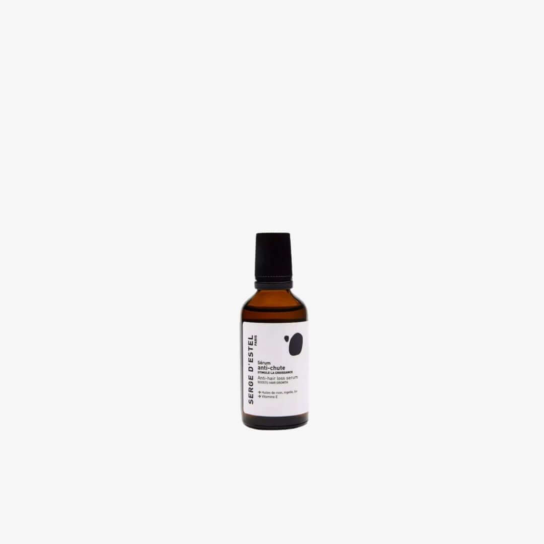 Sérum anti-chute de 50 ml pour cheveux plus forts, sains et revitalisés par la marque Sébastien. Couture de soin.